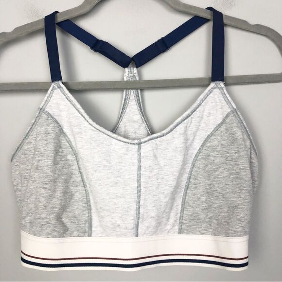 AERIE | SET OF 2 Chill Play Move Bra Tops Bralettes Gray & Blue Women’s Size XL - Picture 3 of 9